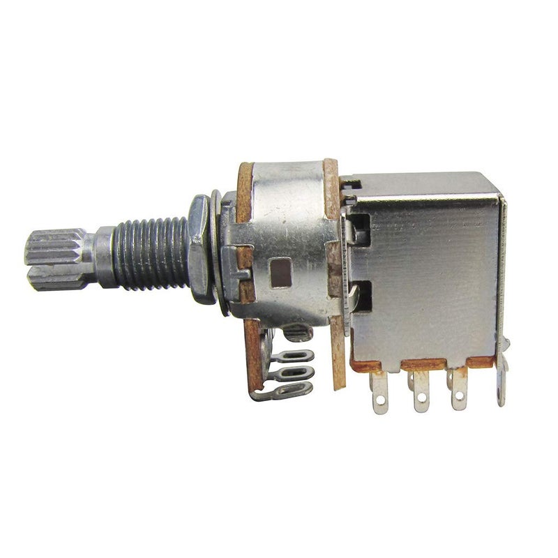 FLEOR فليور 2 قطع من أزرار الجيتار القابلة للدفع والسحب 18 مم عمود مقسم B250K مقاومات خطية - Image 4